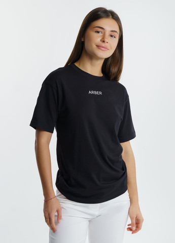 Чорна літня футболка жіноча Arber T-shirt W Overs