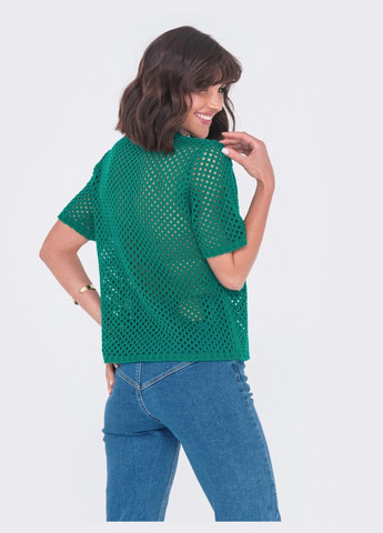 вязаная футболка зеленого цвета Dressa - (260041085)