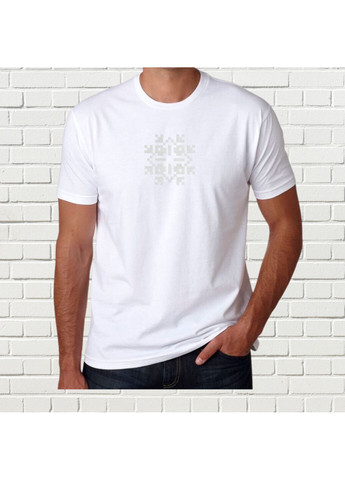 Белая футболка етно з вишивкою 01-22 мужская белый 2xl No Brand