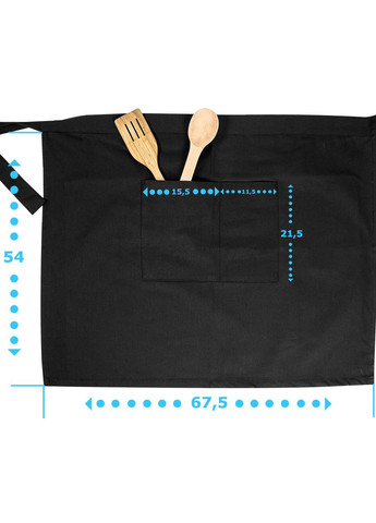 Фартух короткий з кишенею Смажить як треба (35485-3934) MobiPrint (260042789)