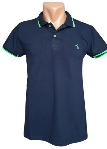 Синяя модная футболка поло с коротким рукавом Sport Line