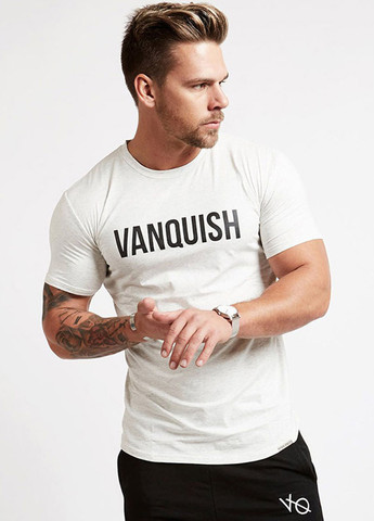 Біла чоловічі модні футболки з коротким рукавом VQH