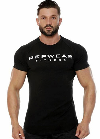 Черная мужская футболка с коротким рукавом Alpha