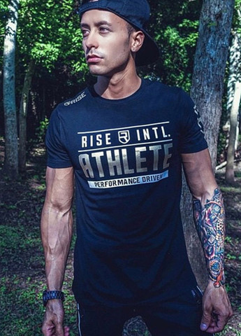 Черная креативная черная футболка с коротким рукавом Alpha