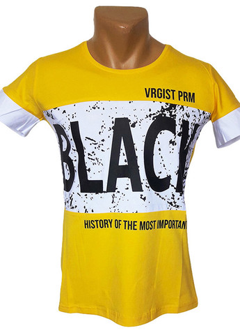 Жовта чоловіча футболка чоловіча з коротким рукавом Virage