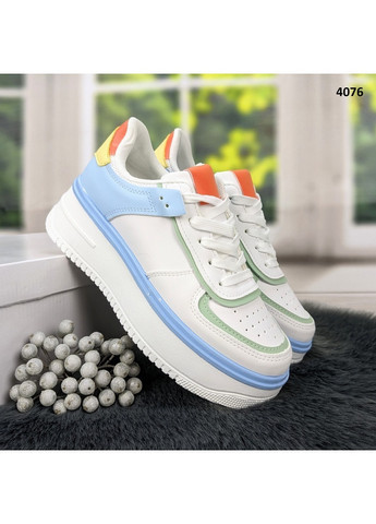 Кроссовки женские демисезонные эко-кожа Violeta белые демисезоны (260084304)