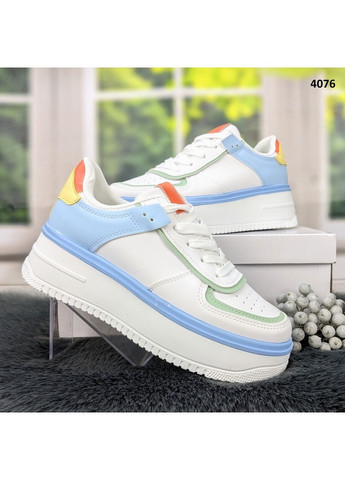 Кроссовки женские демисезонные эко-кожа Violeta белые демисезоны (260084304)