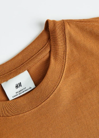 Горчичная футболка H&M