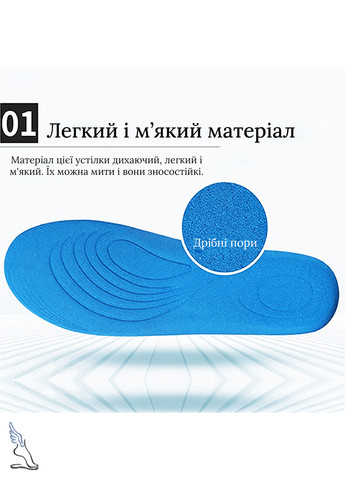 Легкие стельки для обуви с амортизационным эффектом "Soft and comfortable" No Brand (260088581)