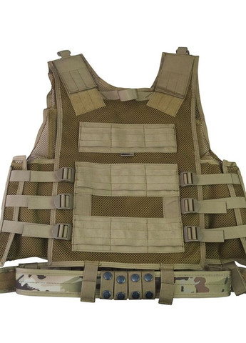 Разгрузочный жилет тактический мультикам Vest Uni KOMBAT (260166115)