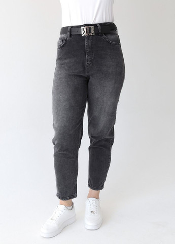Джинсы женские бананы серые потертости Banana's RITT - (260074160)