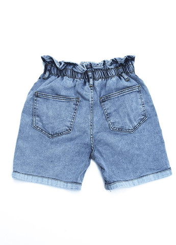 Шорты для девочки джинсовые на резинке голубые JEANSclub mom (260074163)