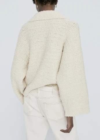 Бежевый демисезонный свитер Massimo Dutti
