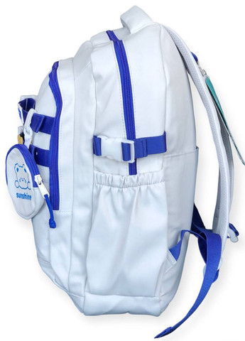 Рюкзак детский с пеналом Белый с синим No Brand (260168226)