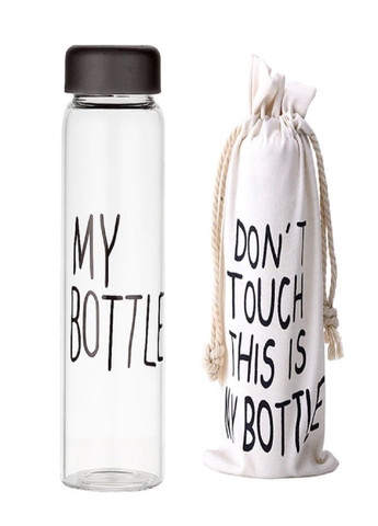 Универсальная современная компактная бутылочка с чехлом My Bottle 500мл Черная VTech (260133881)