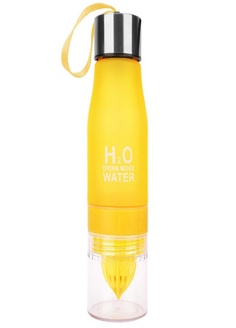 Универсальная бутылка для напитков с соковыжималкой H2O Drink More Water 650 мл Желтая VTech (260133878)