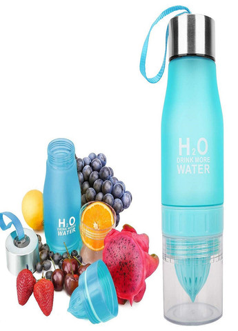 Універсальна пляшка для напоїв із соковижималкою H2O Drink More Water 650 мл Синя VTech (260133889)