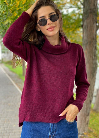 Бордовый демисезонный свитер Liton