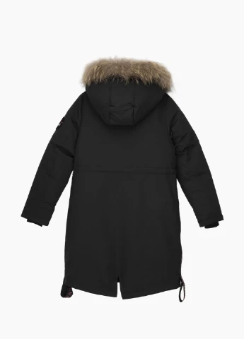 Черная зимняя куртка No Brand