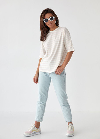 Жіноча смугаста футболка Enjoy - (260197815)