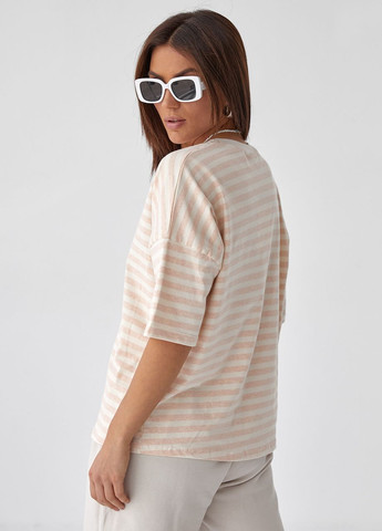 Женская полосатая футболка Enjoy - (260197812)