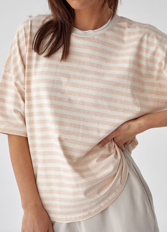 Женская полосатая футболка Enjoy - (260197812)