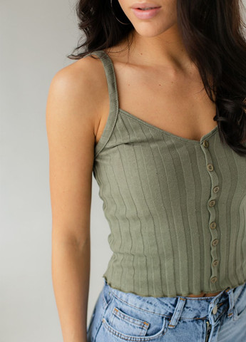 Майка на бретелях в широкий рубчик Busem - (260197752)