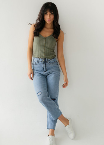 Майка на бретелях в широкий рубчик Busem - (260197752)