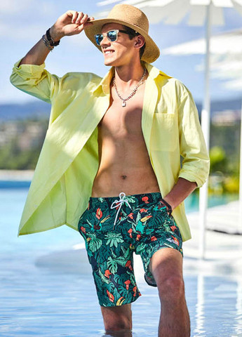 Зеленые мужские пляжные шорты Gailang (260166849)