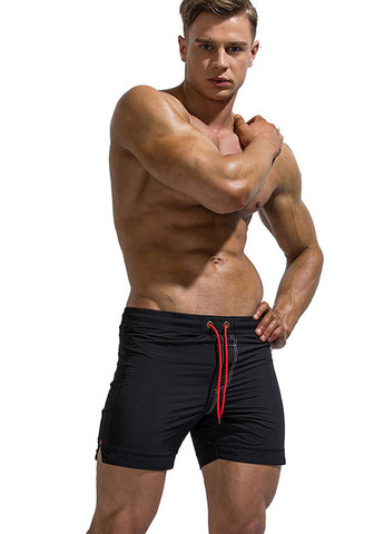 Чорні чоловічі пляжні шорти із сіткою підкладкою Deenyt (260167182)
