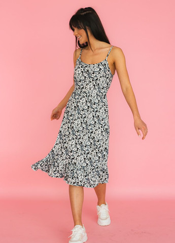 Білий літній сарафан з воланом по низу Sobe