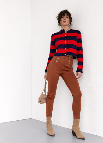 Трикотажные лосины с пуговицами Lurex (260215989)