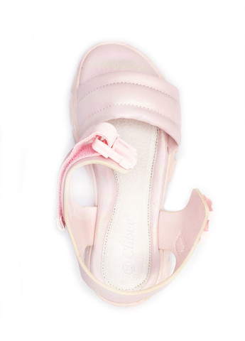 Розовые повседневные сандалии Clibee на липучке