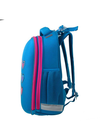Рюкзак школьный каркасный H-12-1 Hearts turquoise Yes (260164005)