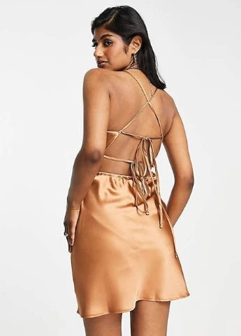 Коричневое платье Topshop