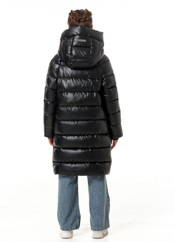 Черная зимняя зимняя куртка на экопухе Tiaren Meghan