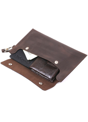 Кожаная косметичка 24х13 см Shvigel (260170033)