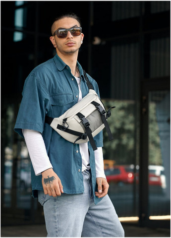 Мужская поясная сумка бананка 38х21 см Sambag (260169767)