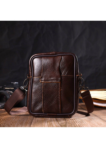 Мужская кожаная сумка 13,5х16х4 см Vintage (260169427)