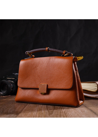 Женская кожаная сумка 20,5х13х8 см Vintage (260169421)