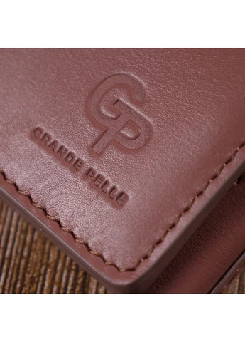 Жіночий шкіряний гаманець 8х10х1,5 см Grande Pelle (260171767)