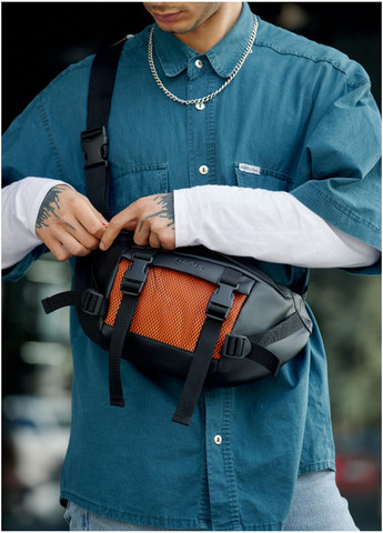 Мужская поясная сумка бананка 38х21 см Sambag (260171047)