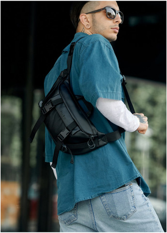 Мужская поясная сумка бананка 38х21 см Sambag (260171066)