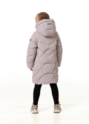 Бежевая зимняя зимняя куртка на экопухе Tiaren Camilla
