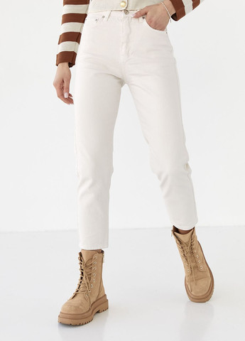 Женские джинсы укороченные МОМ Lurex - (260216799)