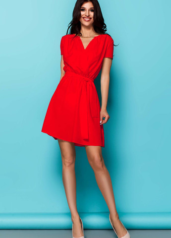 Красное повседневный летнее платье Jadone Fashion в клетку