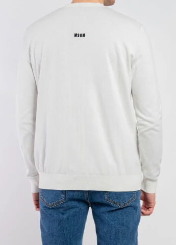 Білий демісезонний джемпер MSGM