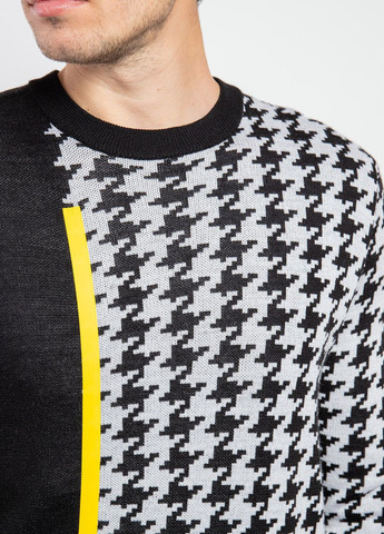 Серый демисезонный шерстяной джемпер с геометричным принтом Antony Morato