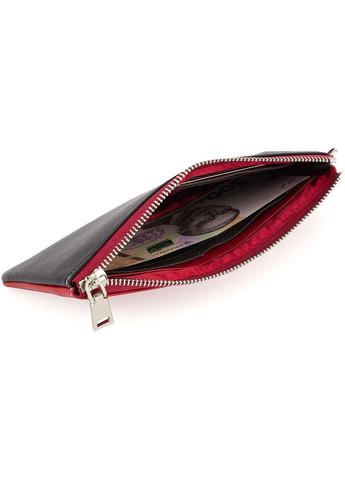Тонкий кожаный женский кошелек с запястным ремешком на молнии 20,5х10,5 Marco Coverna (260176495)