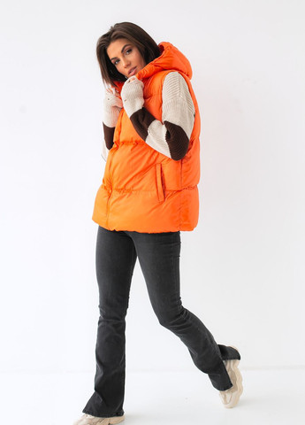 Теплий жилет на синтепоні з капюшоном Pick-Up (260214240)